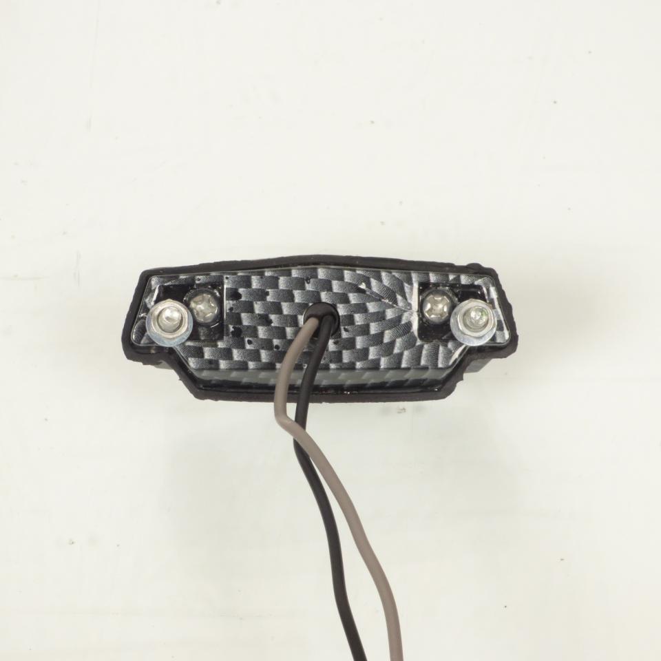 Éclairage plaque d'immatriculation à LED 12V pour moto scooter coloris carbone