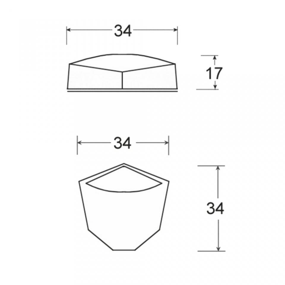Éclairage de plaque 3 LED 12V carbone homologué One pour moto scooter quad cyclo Neuf