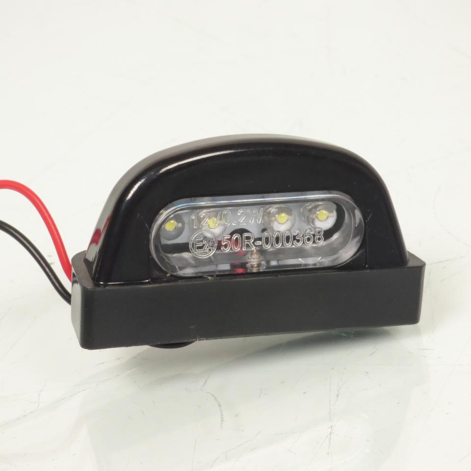 Éclairage de plaque One pour Auto 4 LED 12V noir / métal Neuf