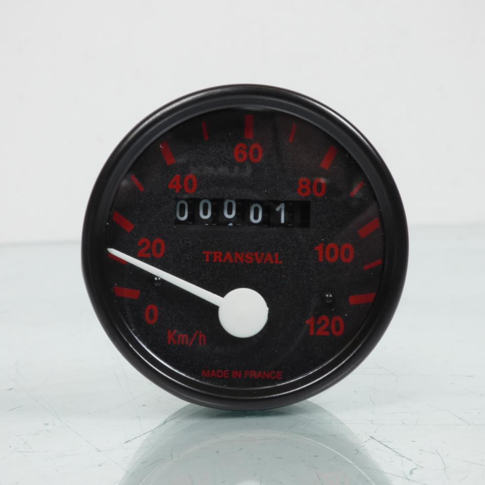 Compteur rond 120Kmh Transval pour mobylette Peugeot 103 SP 16 pouces Neuf 113