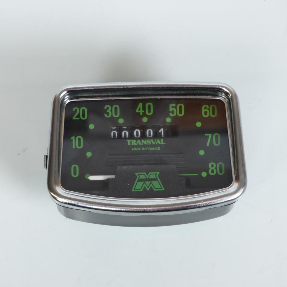 Ensemble compteur rectangulaire Transval 124 pour mobylette MBK 88 Neuf 80Km/h
