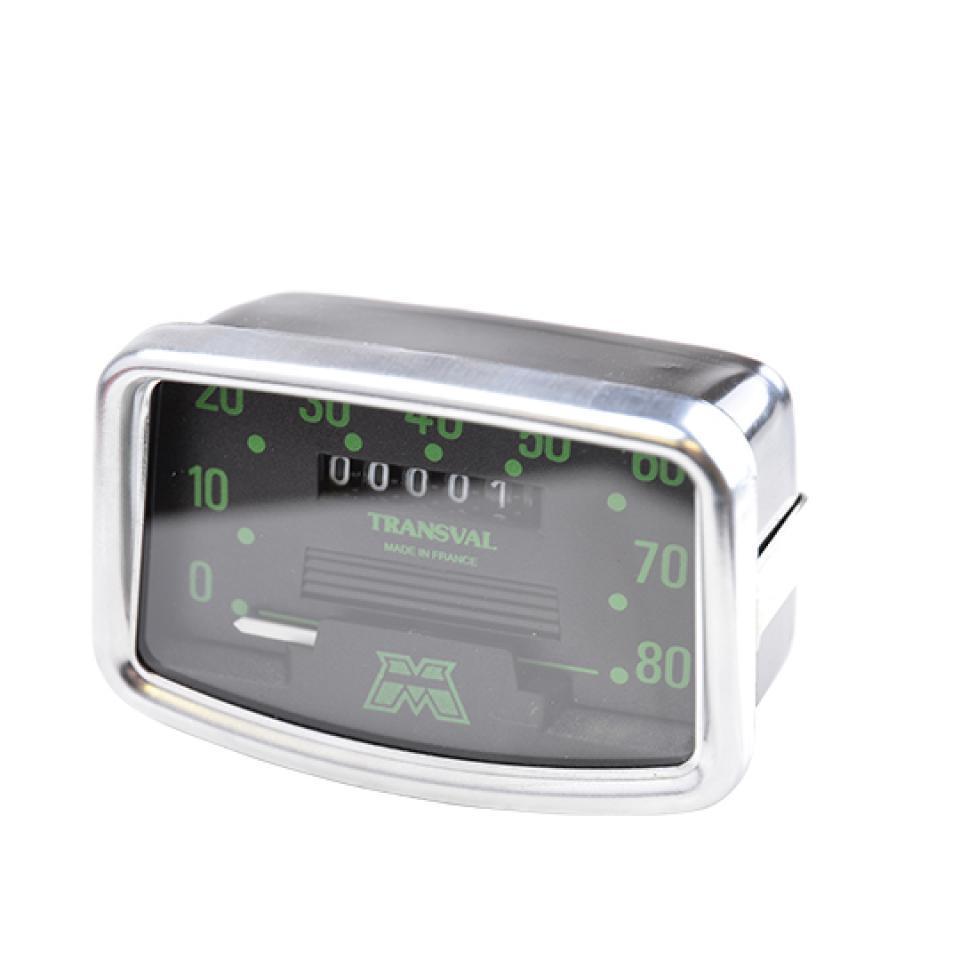 Ensemble compteur rectangulaire Transval 124 pour mobylette MBK 88 Neuf 80Km/h