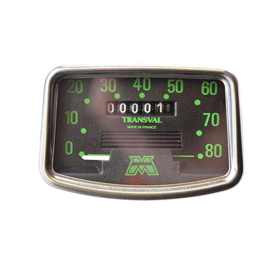 Ensemble compteur rectangulaire Transval 124 pour mobylette MBK 88 Neuf 80Km/h