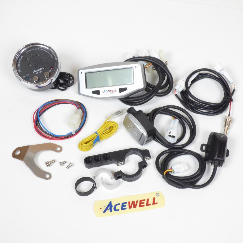 Compteur Acewell ACE-1600 CHRONO Neuf pour moto pour motocross enduro tout terrain quad