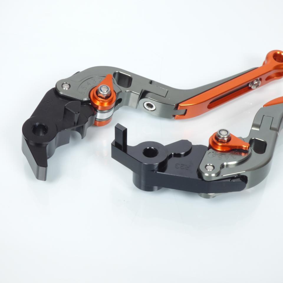 Levier frein droit Mad pour Moto KTM 690 Duke 2008 à 2011 0165S3823TO / folder ti/orange Neuf