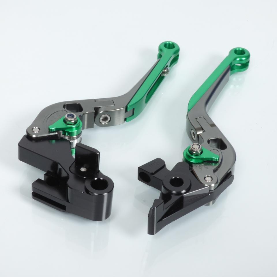 Levier frein droit Mad pour Moto Kawasaki 650 ER6 2009 à 2016 0165S1750TV / articulé vert Neuf