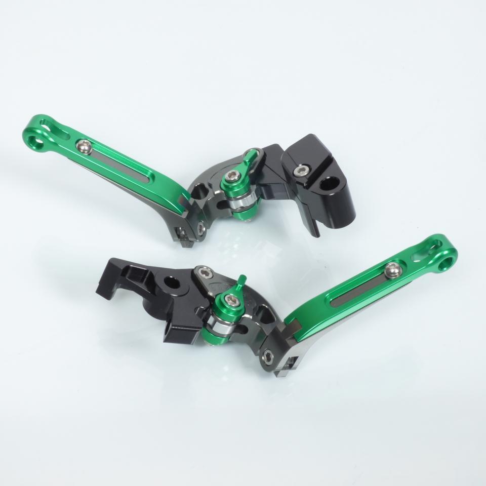 Levier frein droit Mad pour Moto Kawasaki 650 ER6 2009 à 2016 0165S1750TV / articulé vert Neuf