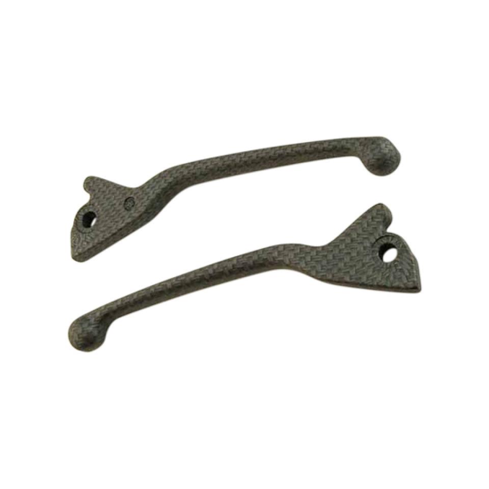 Levier frein droit Vicma pour Scooter Gilera 50 Stalker Avant 2017 80315 paire de levier carbone Neuf