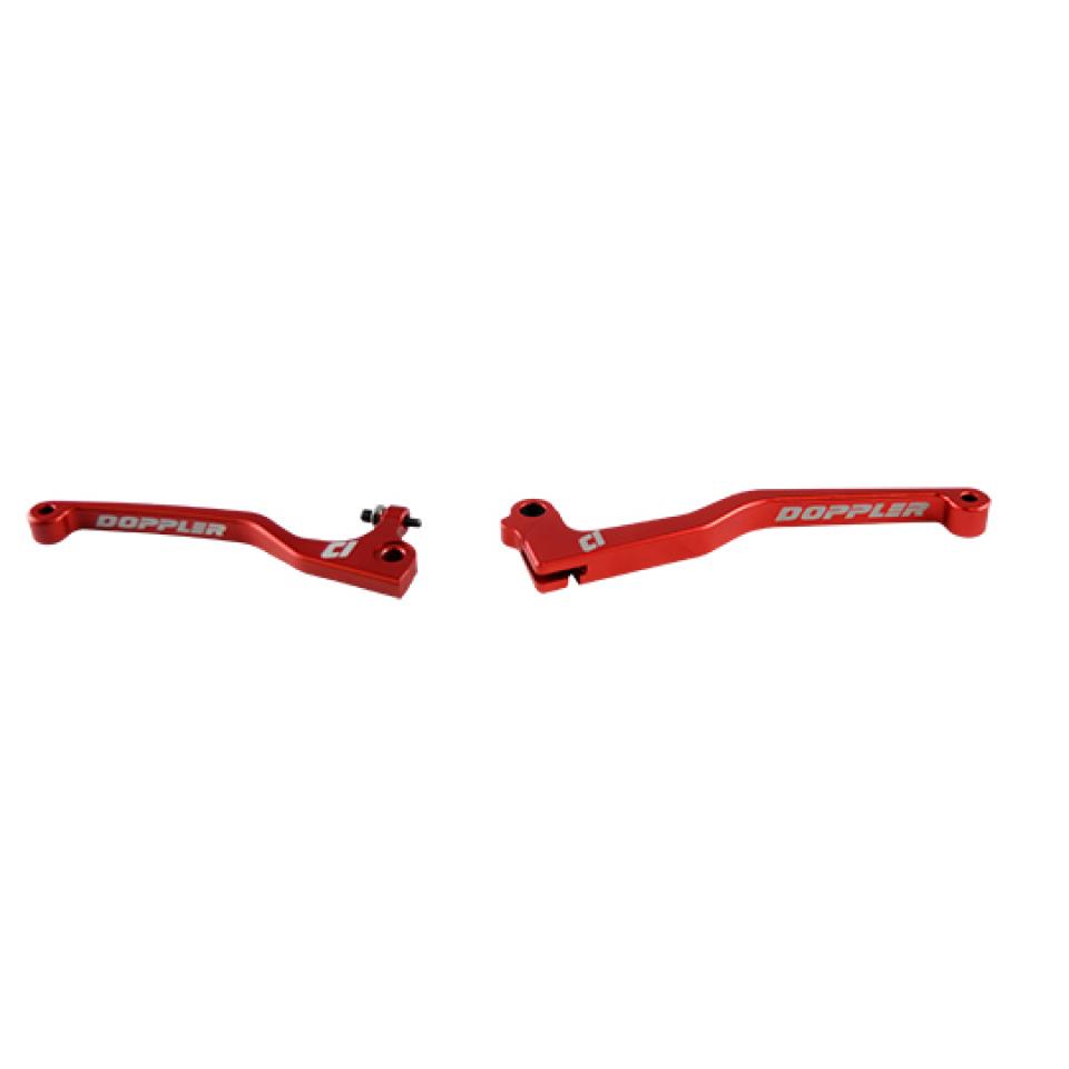 Paire de levier rouge Doppler pour moto Beta 50 RR enduro freinage Grimeca Neuf