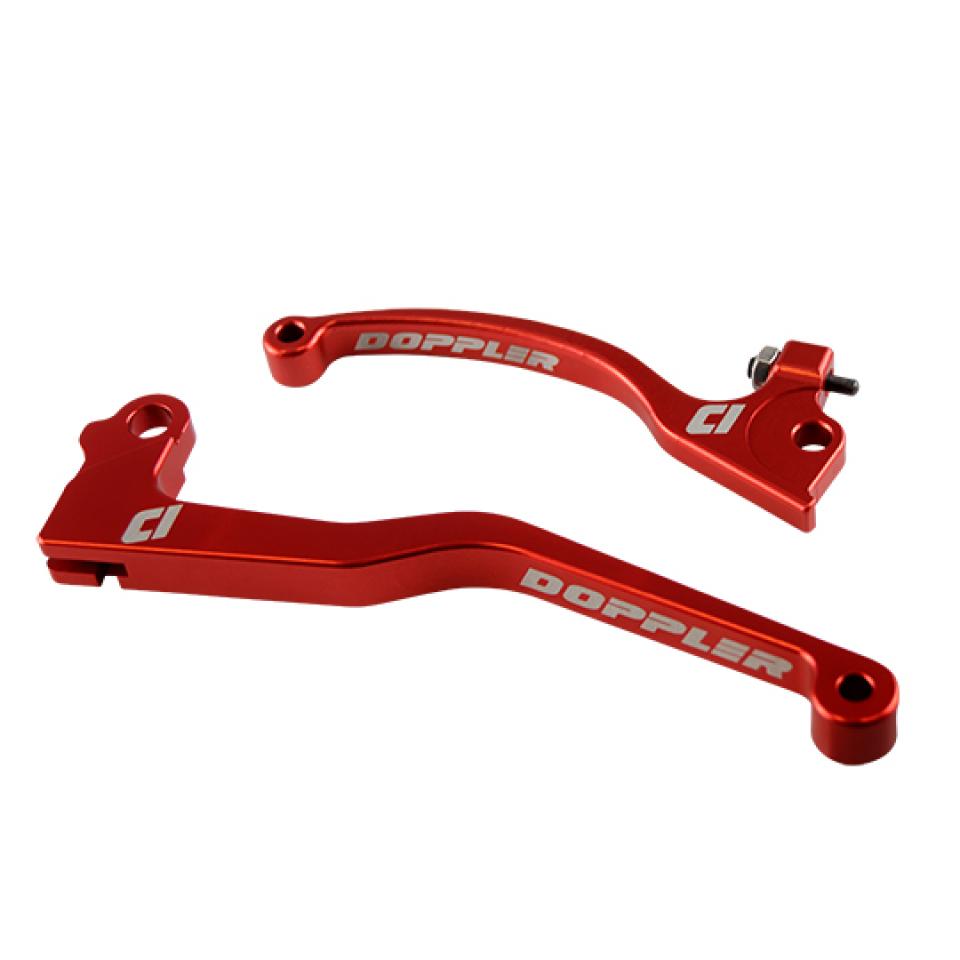 Paire de levier rouge Doppler pour moto Rieju 50 MRT Après 2018 freinage AJP