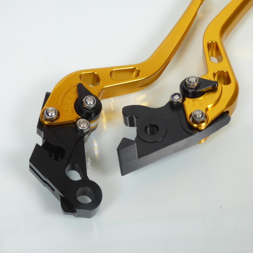 Levier frein droit gauche pour moto Honda 250 Cbr R 2011 à 2013 coloris or/noir Neuf