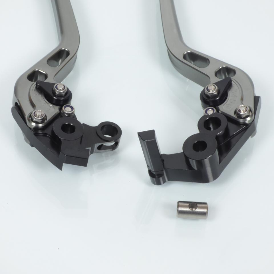 Levier frein droit gauche pour moto Honda 1000 Cbr Rr 2004 à 2007 coloris titane/noir