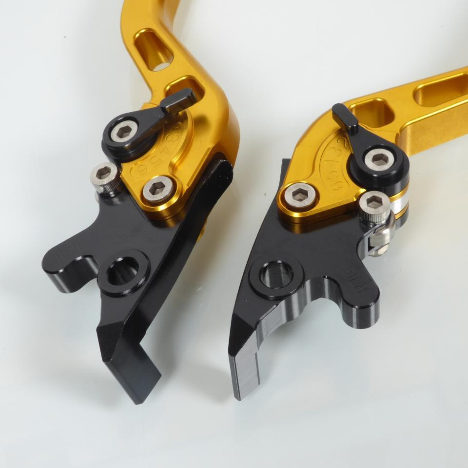 Levier frein droit gauche pour scooter Yamaha 125 X-Max 2006 à 2017 coloris or/noir