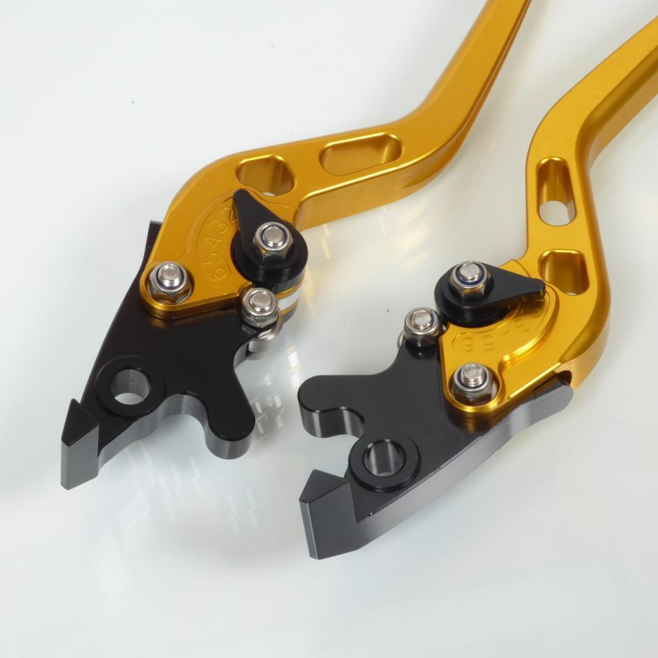 Levier frein droit gauche pour scooter Yamaha 125 X-Max 2006 à 2017 coloris or/noir