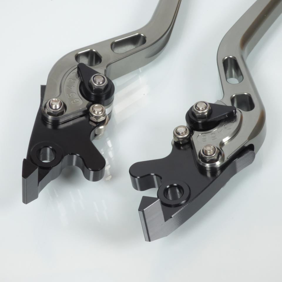 Levier frein droit gauche pour scooter Yamaha 125 X-Max 2006 à 2017 titane/noir