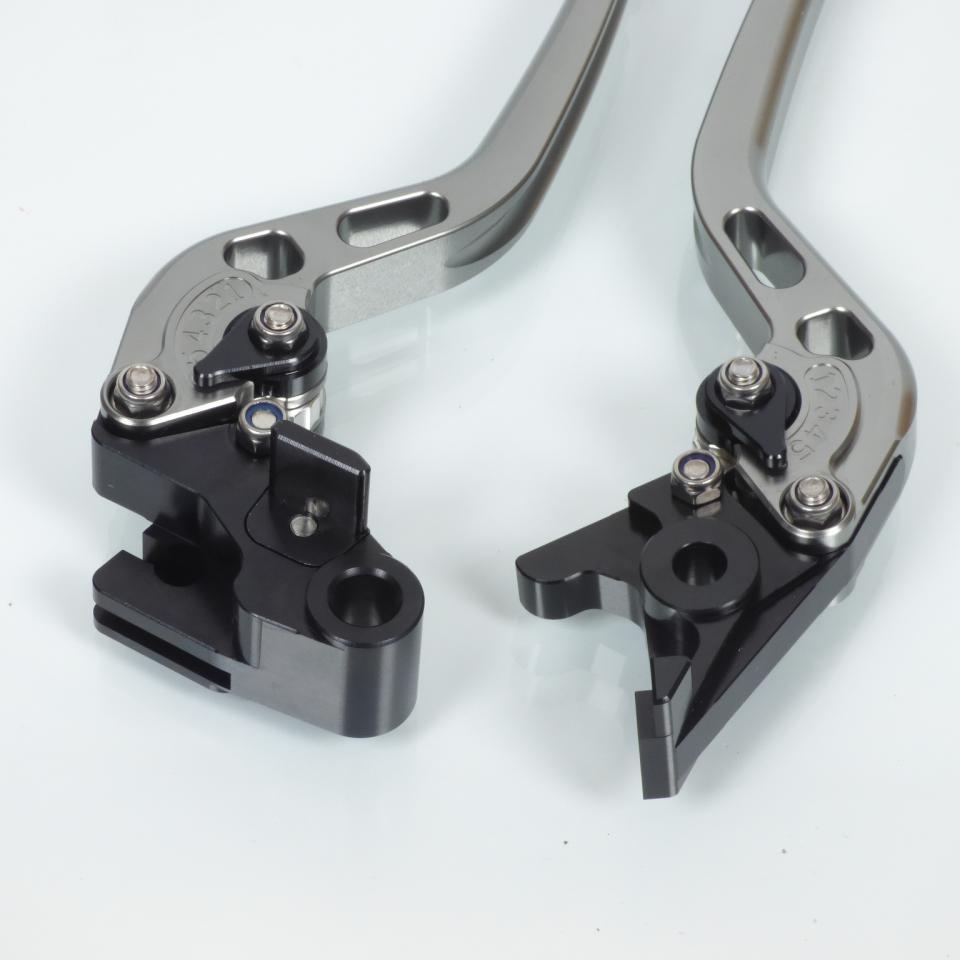 Levier frein droit gauche pour moto Kawasaki 650 Er6-F 2006-2008 coloris titane/noir