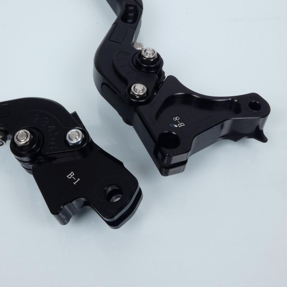 Levier frein droit Sifam pour Moto BMW 800 F S/St 2006 à 2012 alu CNC noir / paire Neuf
