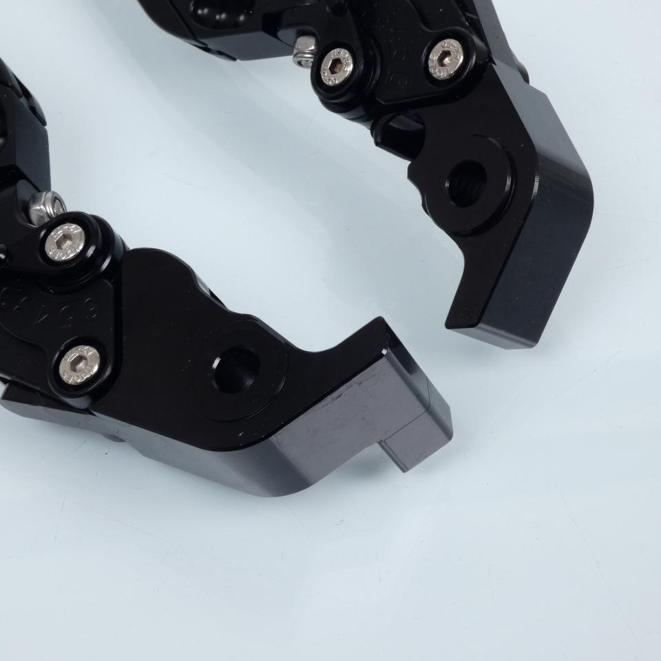 Levier frein droit Sifam pour Moto Ducati 1100 Hypermotard S 2008 à 2009 alu CNC noir / paire Neuf