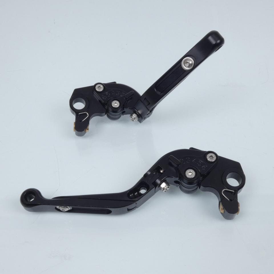 Levier frein droit Myra pour Moto Ducati 900 Supersport Ss 1991 à 1997 alu noir CNC / paire Neuf