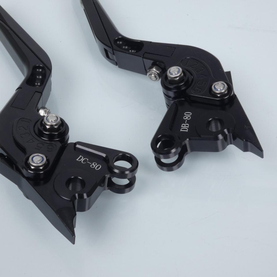 Levier frein droit Myra pour Moto Ducati 998 R Superbike 2002 alu CNC noir / paire Neuf