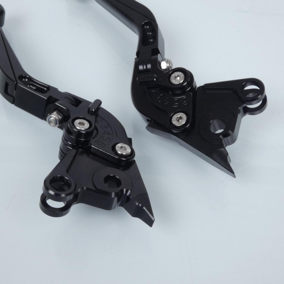 Levier frein droit Myra pour Moto Ducati 1000 Multistrada Ds 2003 à 2006 alu CNC noir / paire Neuf