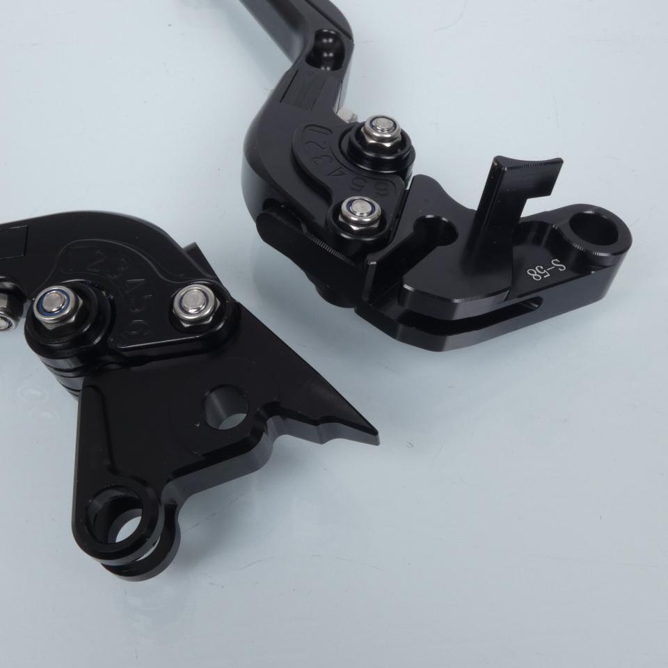 Levier Sifam pour moto Aprilia 1000 Tuono V4R 2011 à 2013 alu noir / paire Neuf