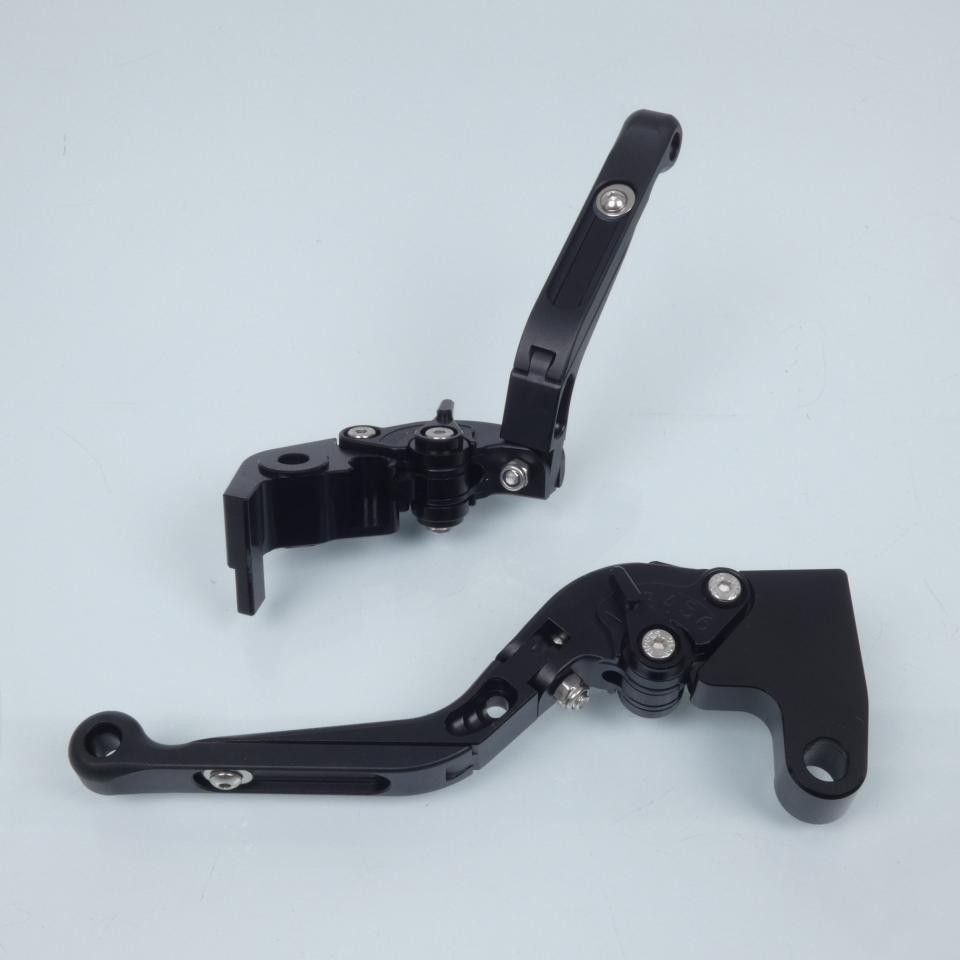 Levier Sifam pour moto Triumph 675 Daytona R 2011 à 2016 alu CNC noir paire Neuf