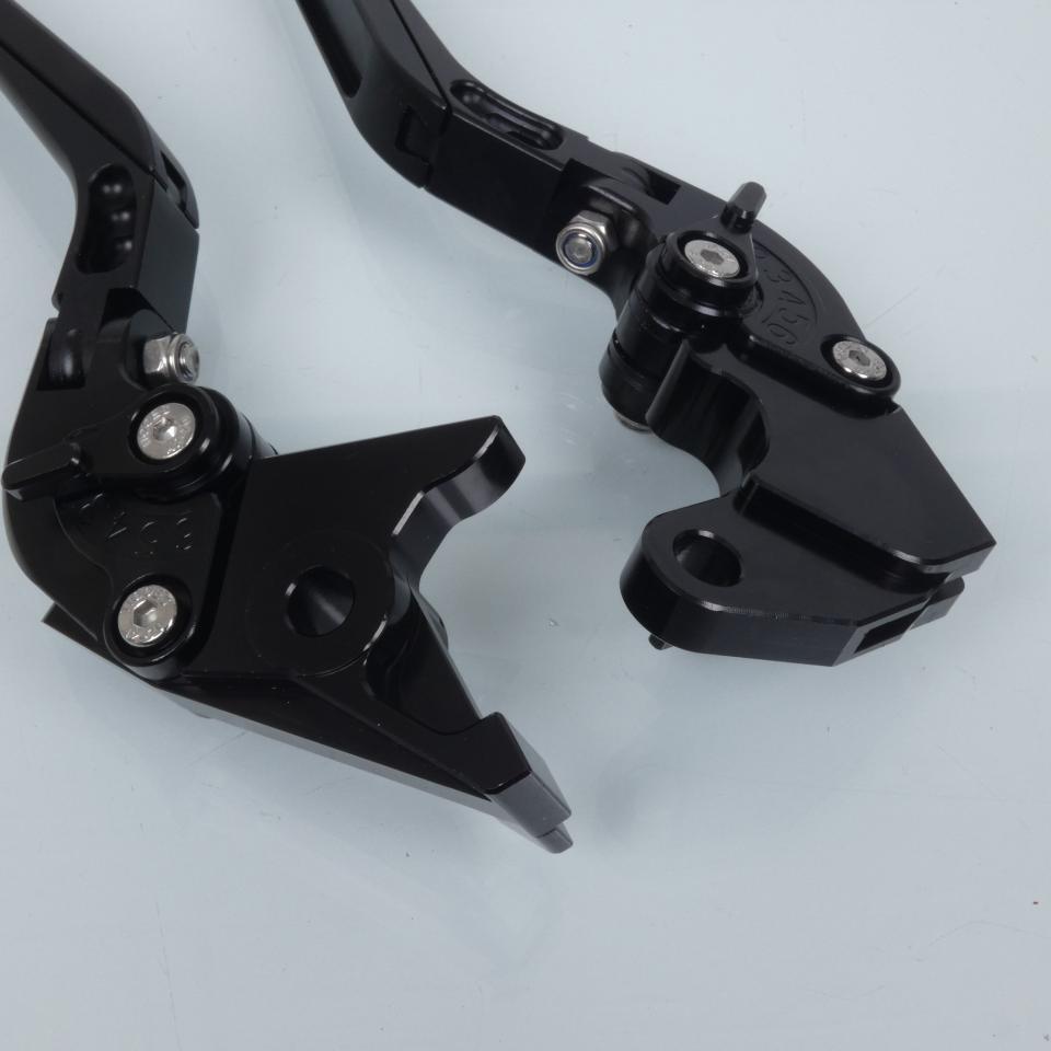 Levier frein droit Myra pour Moto Suzuki 600 GSR 2006 à 2012 alu CNC noir / paire Neuf