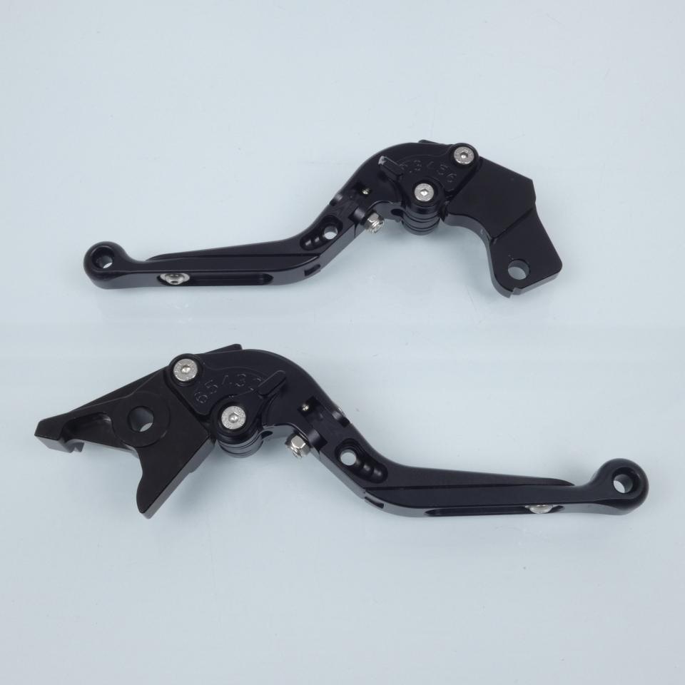 Levier Myra pour moto Suzuki 650 Sv S 1999 à 2001 alu CNC noir / paire Neuf