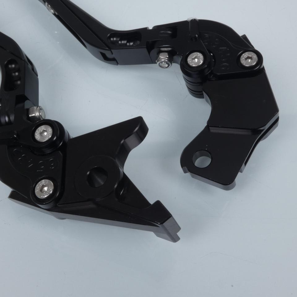 Levier Myra pour moto Suzuki 650 Sv S 1999 à 2001 alu CNC noir / paire Neuf