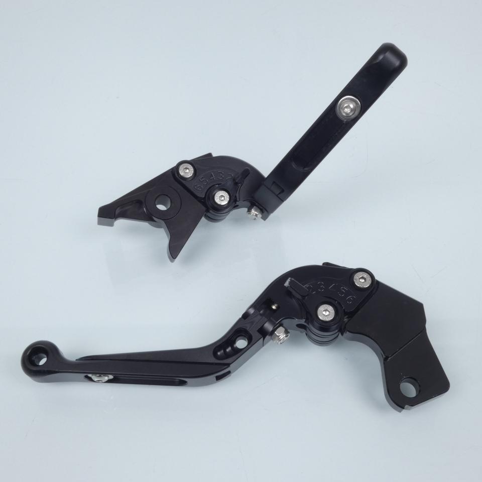 Levier Myra pour moto Suzuki 650 DL V-strom 2004 à 2010 alu CNC noir paire Neuf