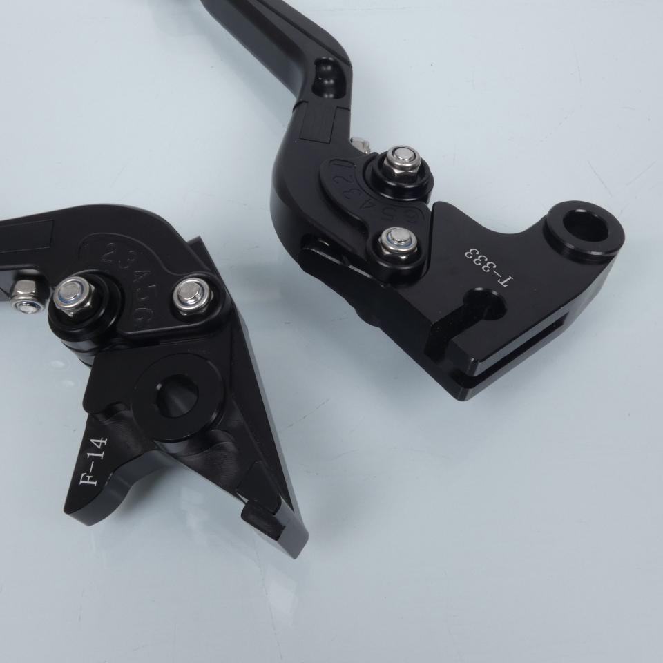 Levier frein droit Myra pour Moto Triumph 865 America 2006 à 2013 alu CNC noir / paire Neuf