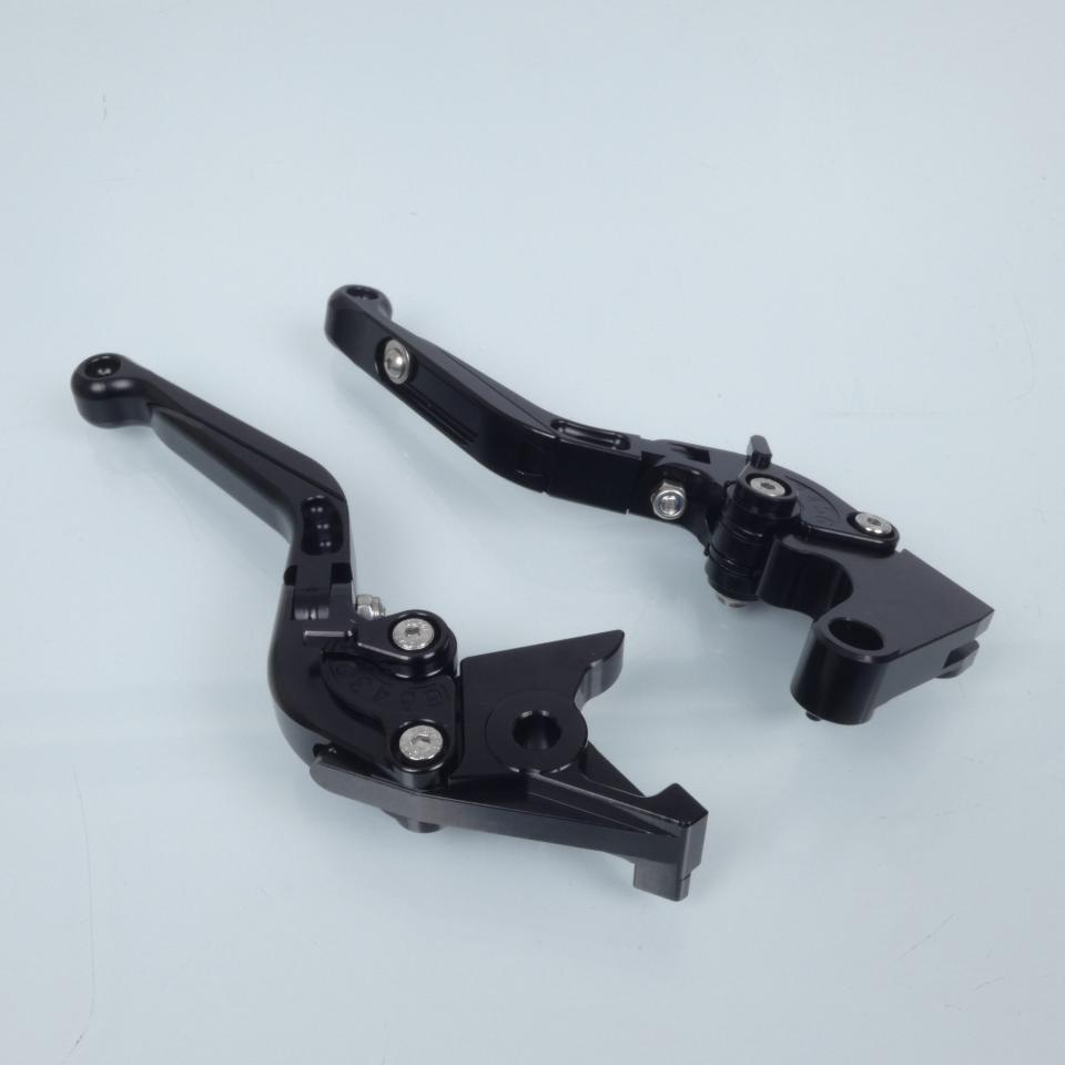 Levier Myra pour moto Yamaha 600 YZF R6 1999 à 2004 alu CNC noir / paire Neuf