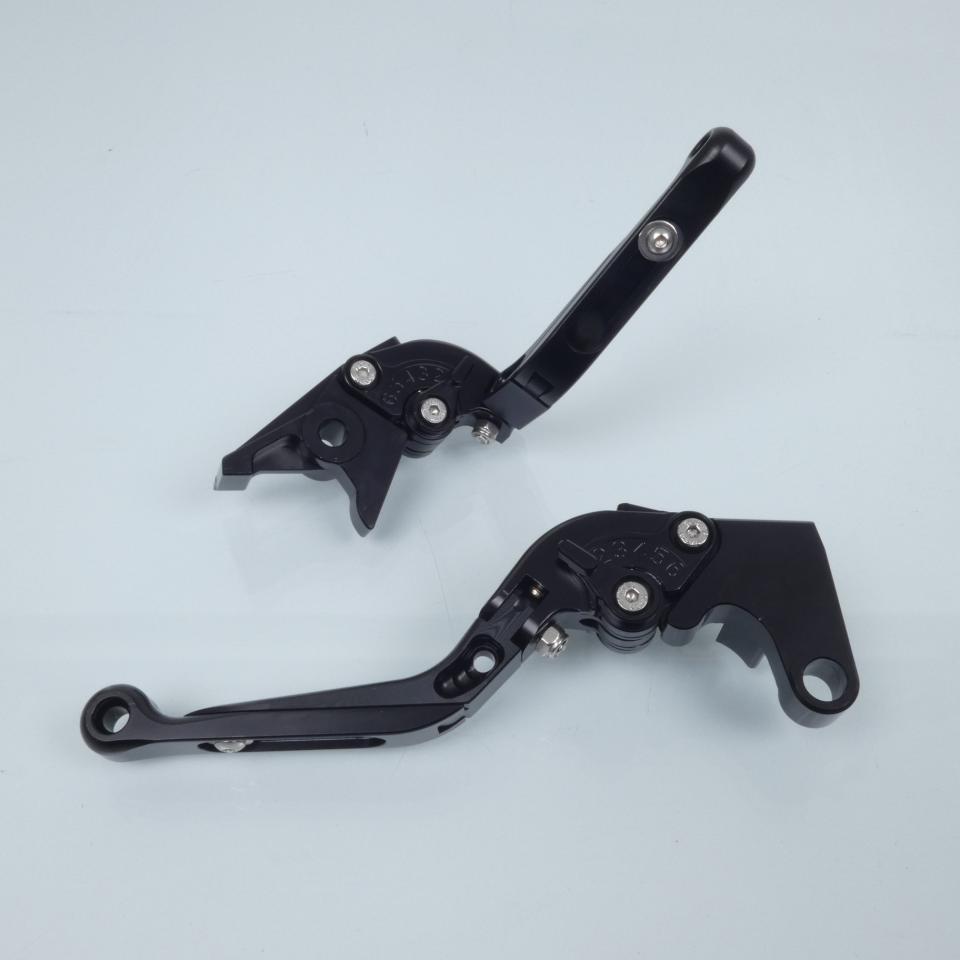 Levier Myra pour moto Yamaha 1000 YZF R1 2002 à 2003 alu CNC noir / paire Neuf