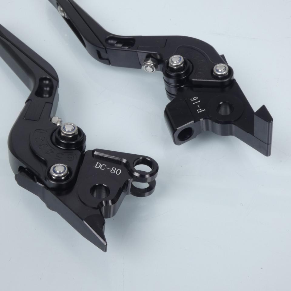 Levier frein droit Myra pour Moto Moto Guzzi 1100 Griso 2006 à 2010 alu CNC noir / paire Neuf