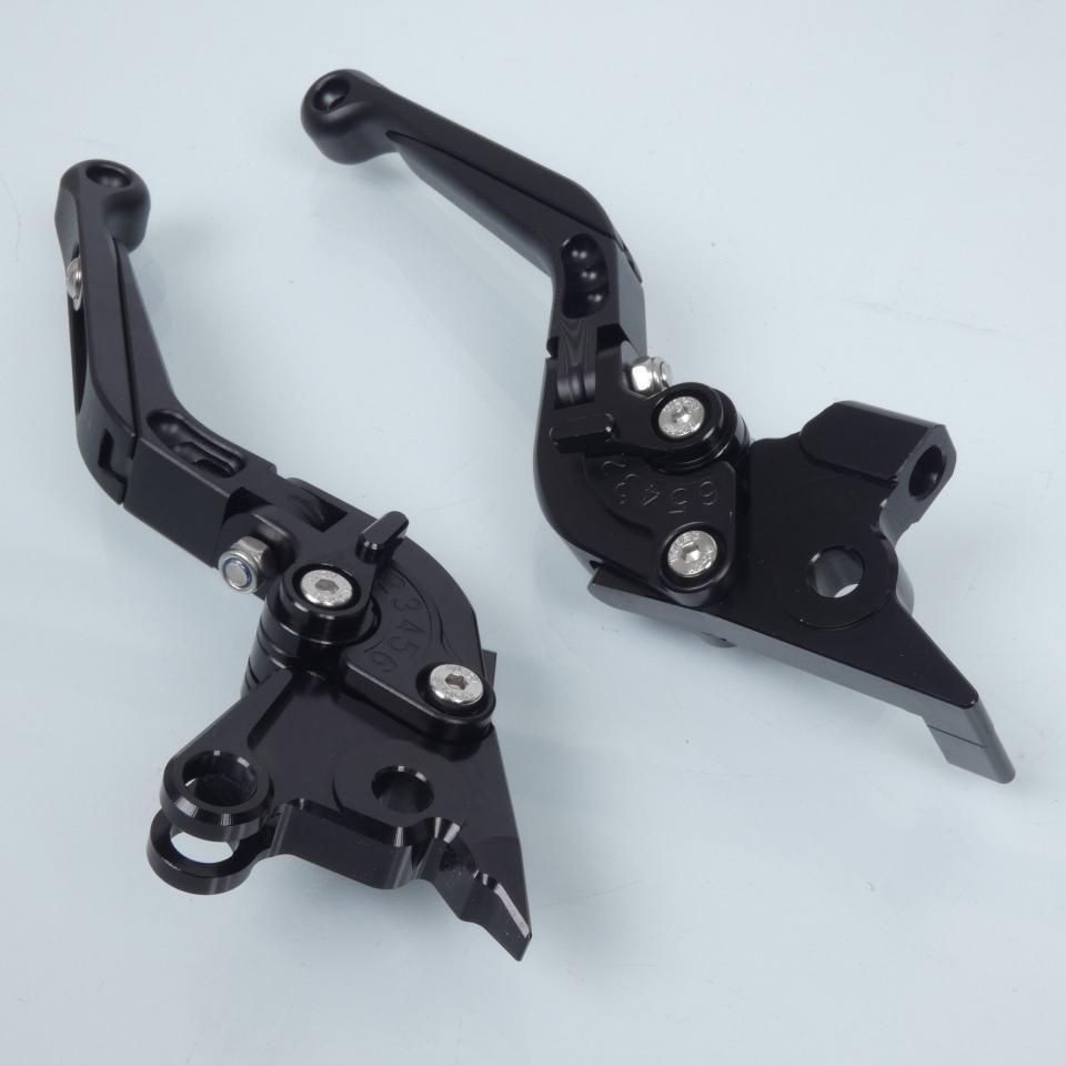 Levier frein droit Myra pour Moto Moto Guzzi 1100 Griso 2006 à 2010 alu CNC noir / paire Neuf