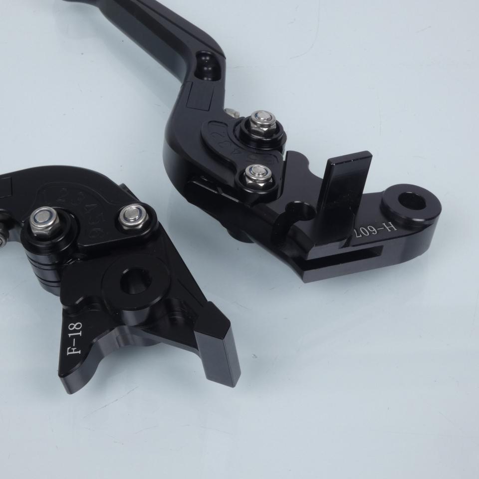 Levier Myra pour moto Honda 600 Cb F Hornet 2007 à 2013 alu CNC noir paire Neuf