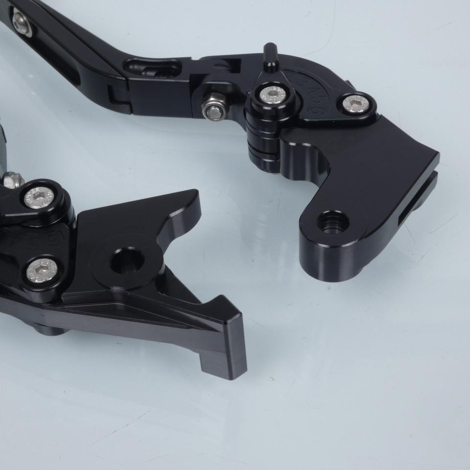 Levier Myra pour moto Honda 600 Cb F Hornet 2007 à 2013 alu CNC noir paire Neuf