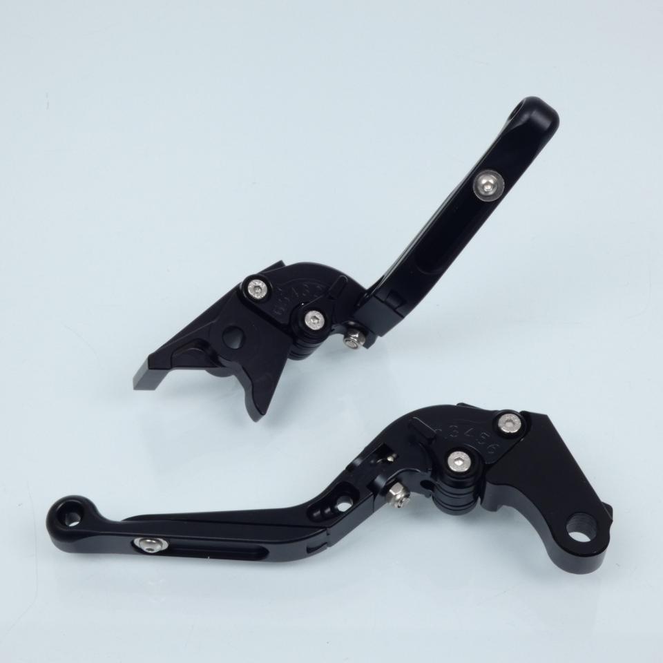 Levier frein droit Myra pour Moto Honda 600 Cb F Hornet 1998 à 2006 alu CNC noir / paire Neuf