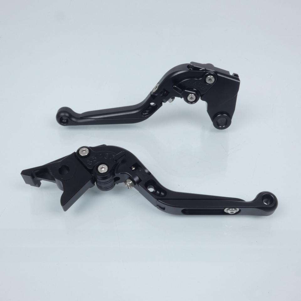 Levier Myra pour moto Kawasaki 800 Z Zr 2013 à 2016 alu CNC noir / paire Neuf