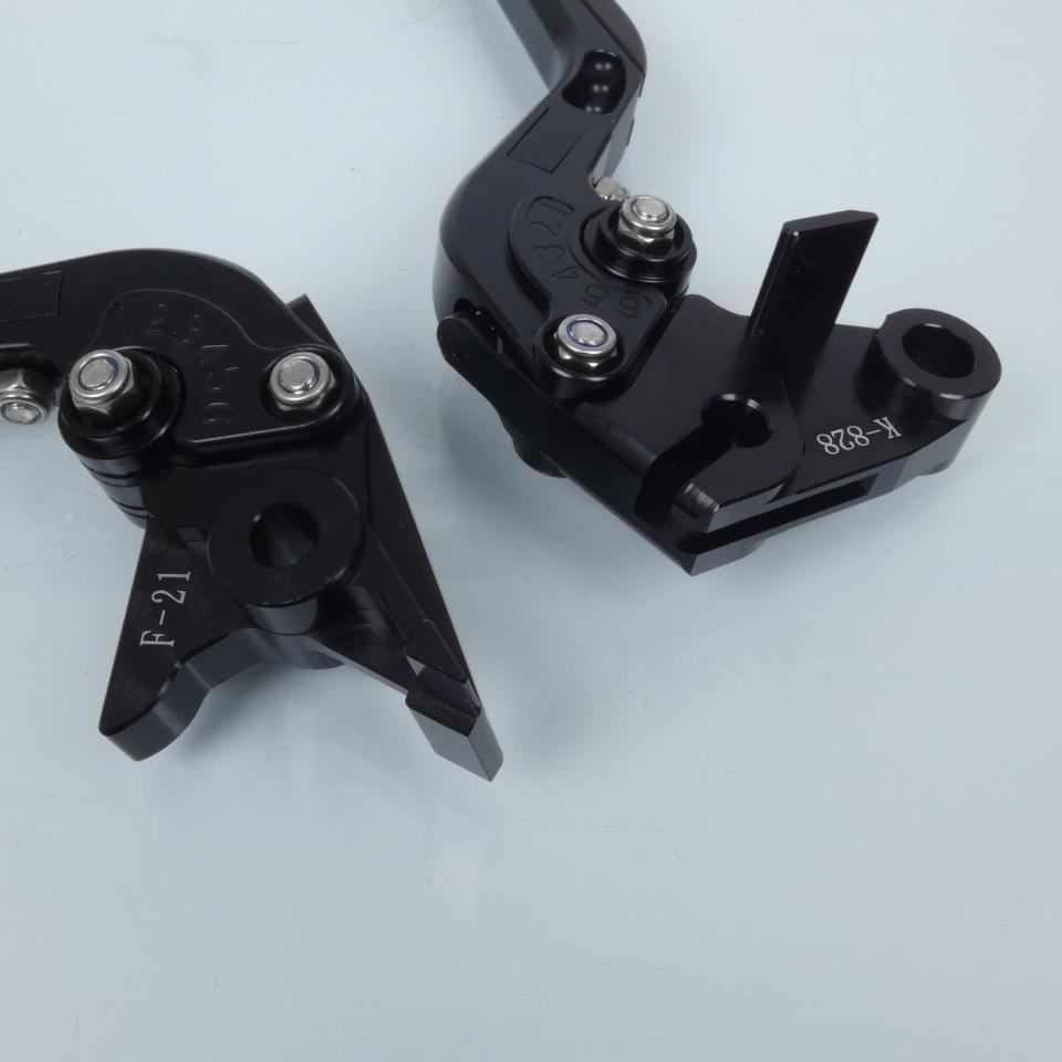 Levier Myra pour moto Kawasaki 750 Z 2007 à 2012 alu CNC noir / paire Neuf