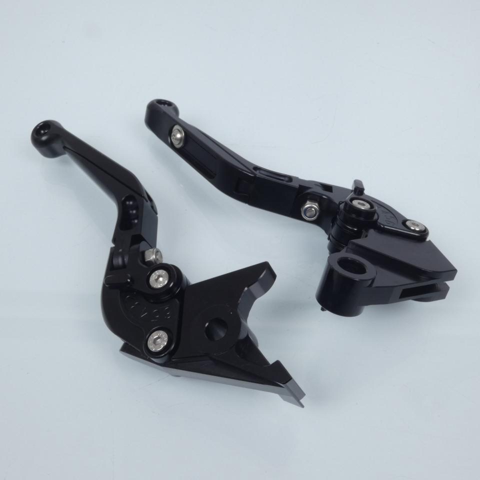 Levier Myra pour moto Kawasaki 750 Z 2007 à 2012 alu CNC noir / paire Neuf