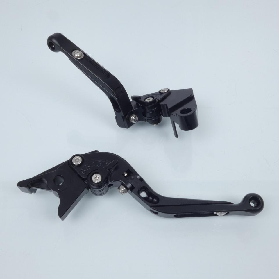 Levier Myra pour moto Kawasaki 800 Z Zr 2013 à 2016 alu CNC noir / paire Neuf