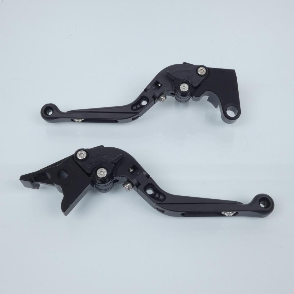 Levier Sifam pour moto Yamaha 1000 YZF R1 1999 à 2001 alu CNC noir / paire Neuf