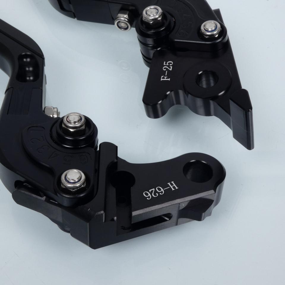 Levier frein droit Sifam pour Moto Honda 500 CB X ABS 2013 à 2021 alu CNC noir / paire Neuf