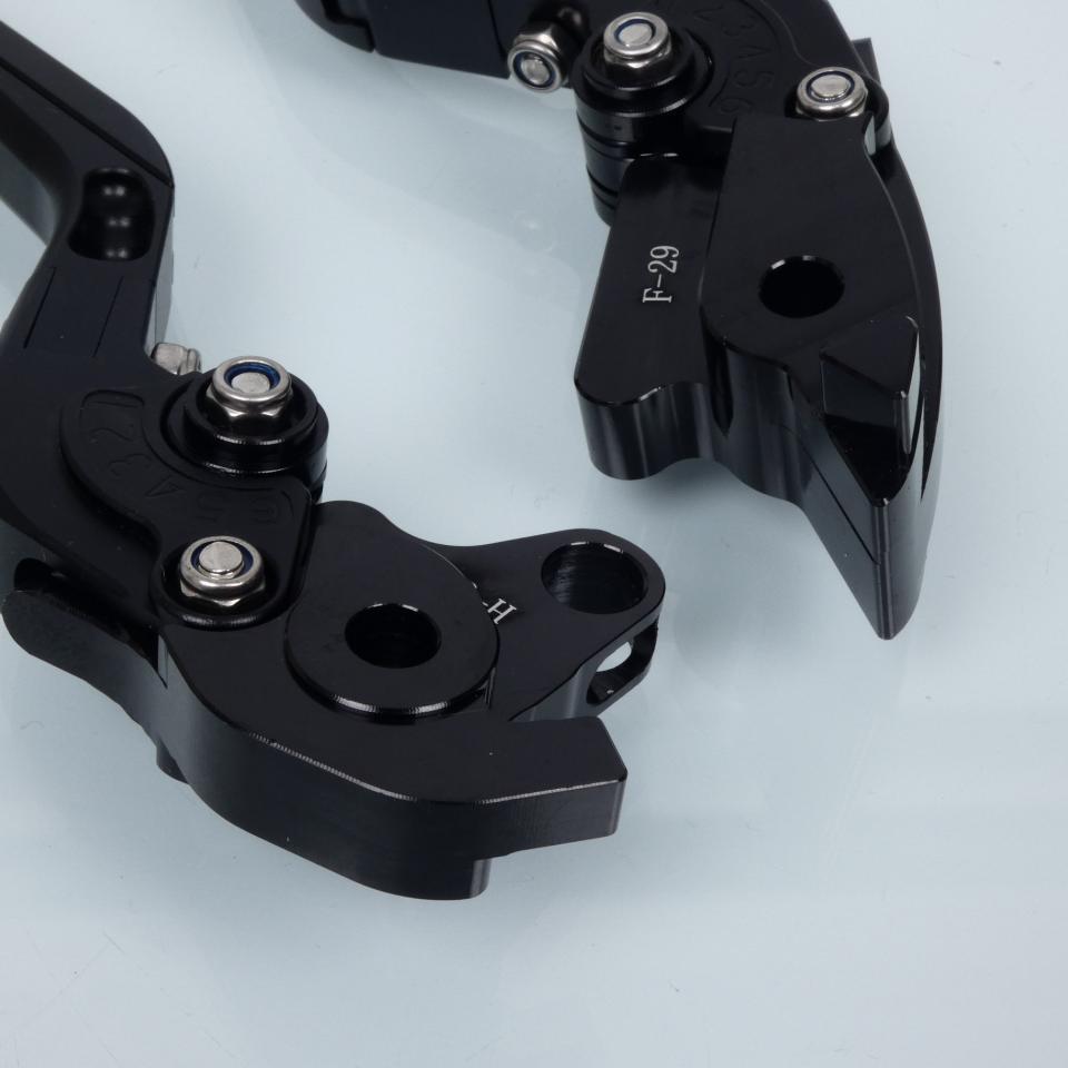 Levier frein droit Sifam pour Moto Honda 1000 VTR SP1 2000 à 2001 alu CNC noir / paire Neuf