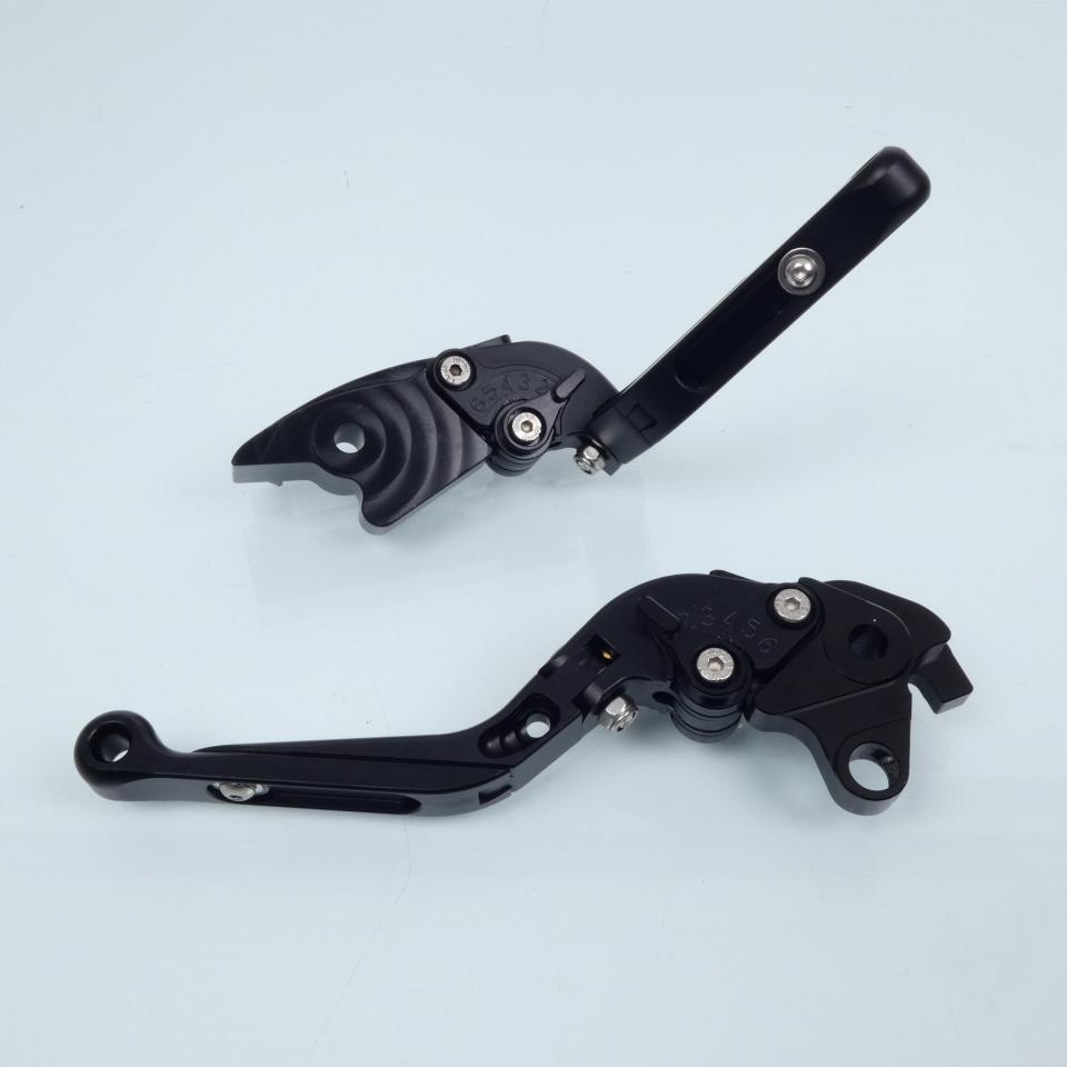 Levier frein droit Sifam pour Moto Honda 1000 VTR SP1 2000 à 2001 alu CNC noir / paire Neuf