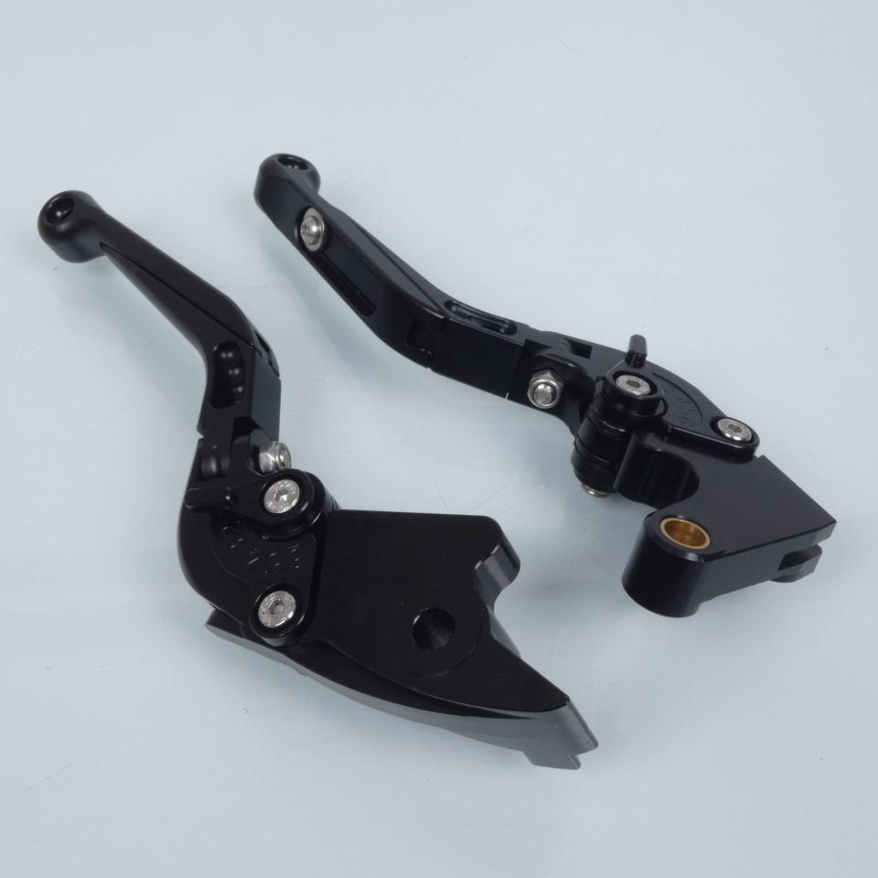 Levier Myra pour moto Honda 600 Cbr Rr 2003 à 2006 alu CNC noir / paire Neuf