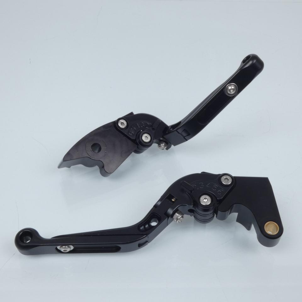 Levier Myra pour moto Honda 600 Cbr Rr 2003 à 2006 alu CNC noir / paire Neuf