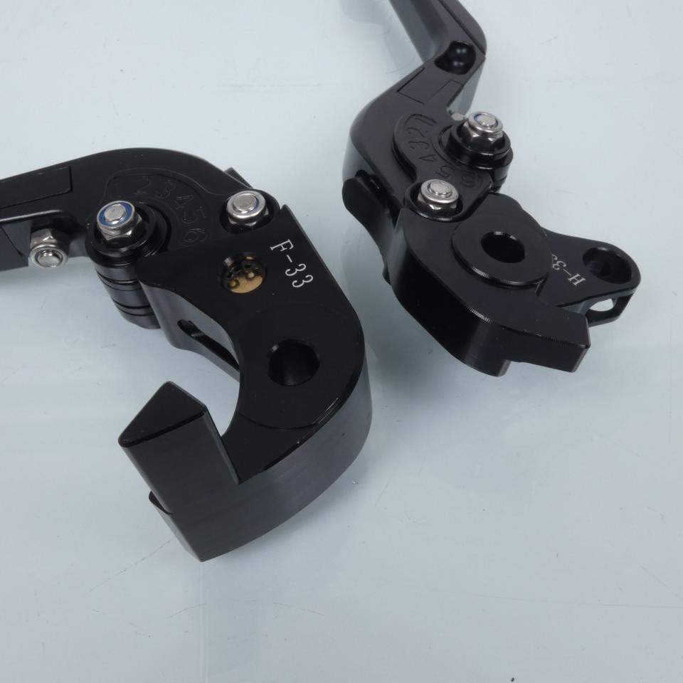 Levier Myra pour moto Honda 1000 Cbr Rr Fireblade 2004 à 2007 noir / paire Neuf
